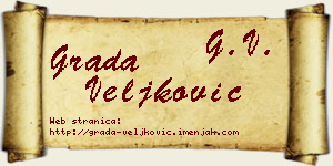 Grada Veljković vizit kartica